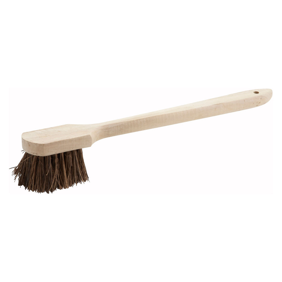 Winco 20" Wood Handle Coir Bristle Pot Brush (Winco BRP-20)