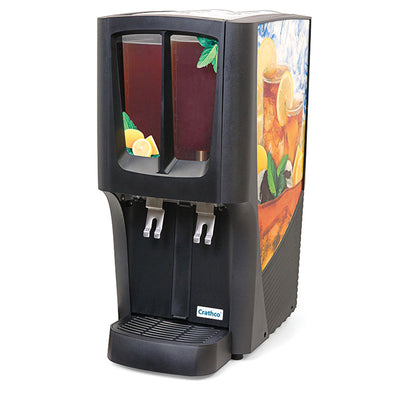Crathco Two Bowl Refrigerated Cold Beverage Dispenser – 2.4 Gallon Capacity Per Bowl (Crathco-C-2S-16)
