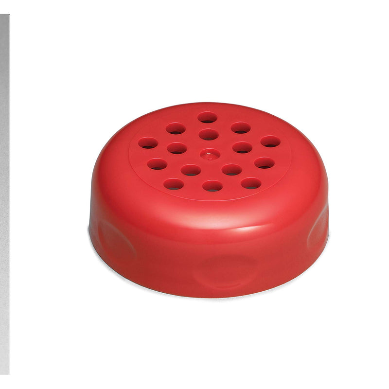 TableCraft 6 Oz. Red Plastic Shaker Top, 12-Pack (TableCraft C260TRE)