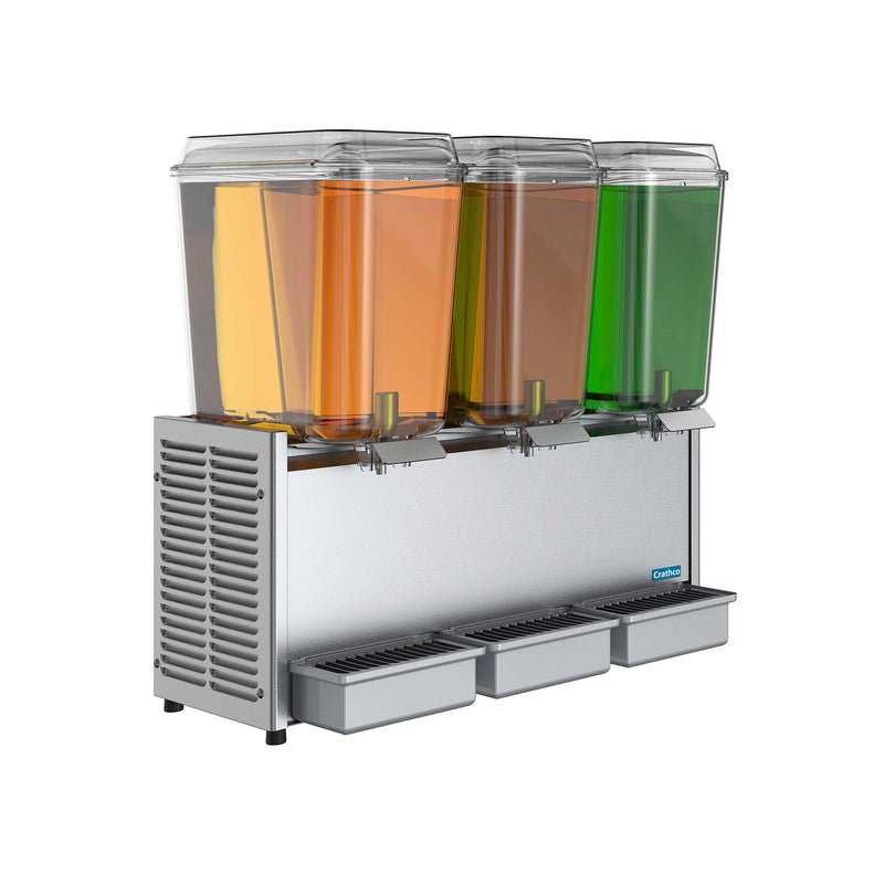 Crathco 3-Bowl Refrigerated Beverage Dispenser (Grindmaster D35-3)