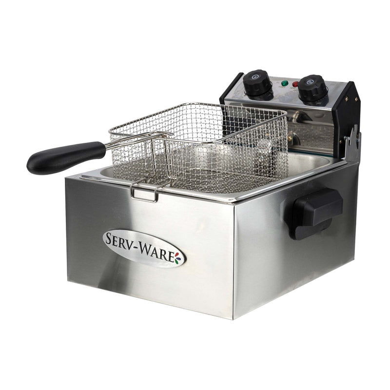 Serv-Ware Dual Basket Electric Countertop Deep Fryer (Serv-Ware EF-06L –  Gator Chef Restaurant Equipment & Supplies