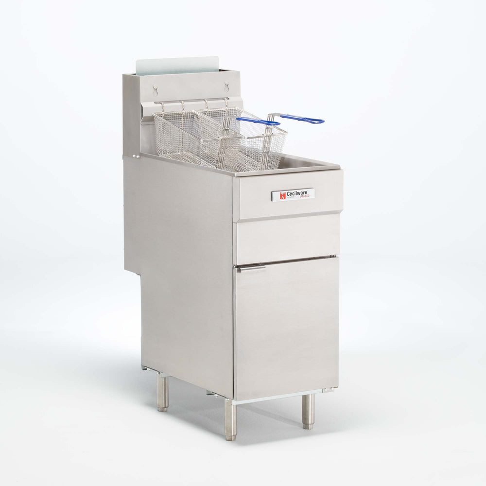 Cecilware Pro 40 Lb. Commercial Gas Deep Fryer (Grindmaster FMS403NAT)
