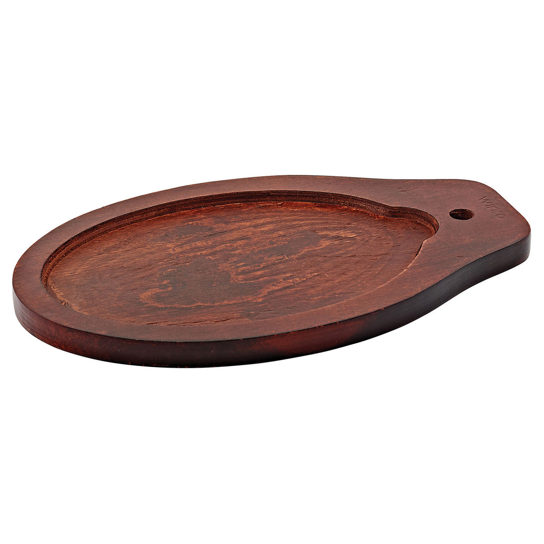 Winco 12-3/4" x 8" Fajita Skillet Wood Underliner (Winco FS-2-UL)