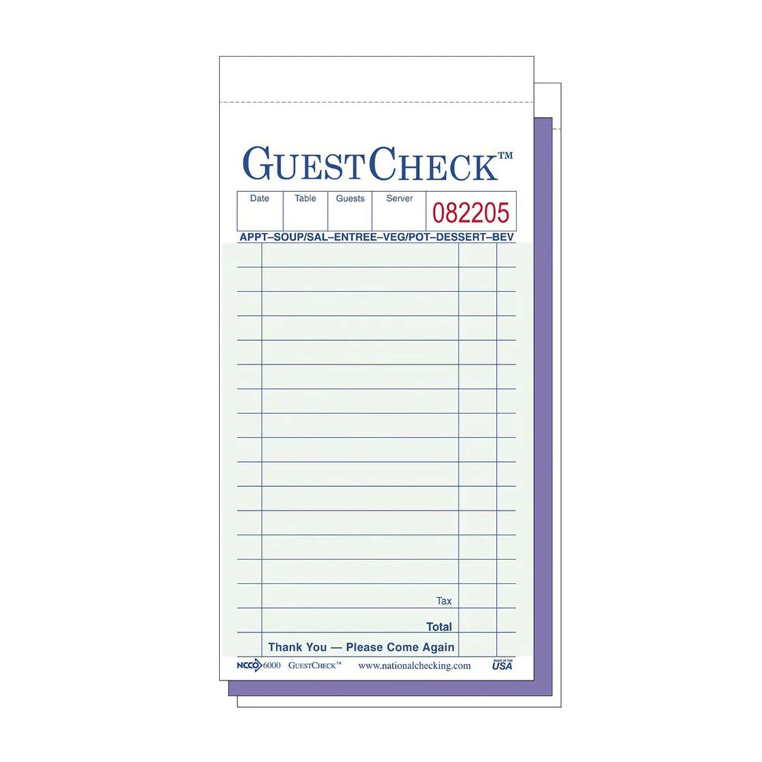 NCCO Restaurant Carbon Copy Guest Checks (G6000SP)