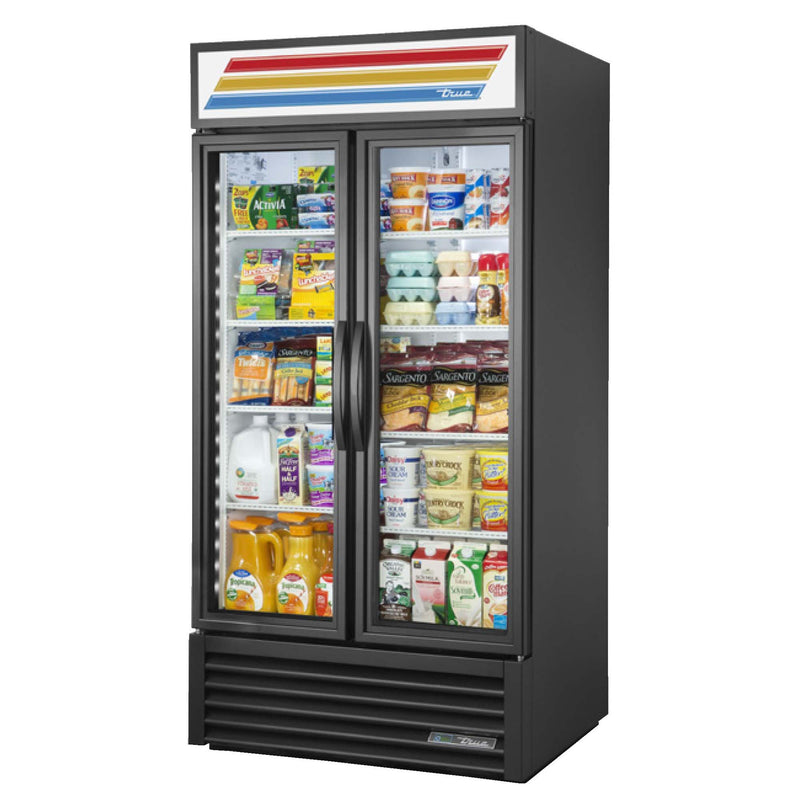 Glass Two-Door Refrigerator Merchandiser True Mfg GDM-35-HC~TSL01