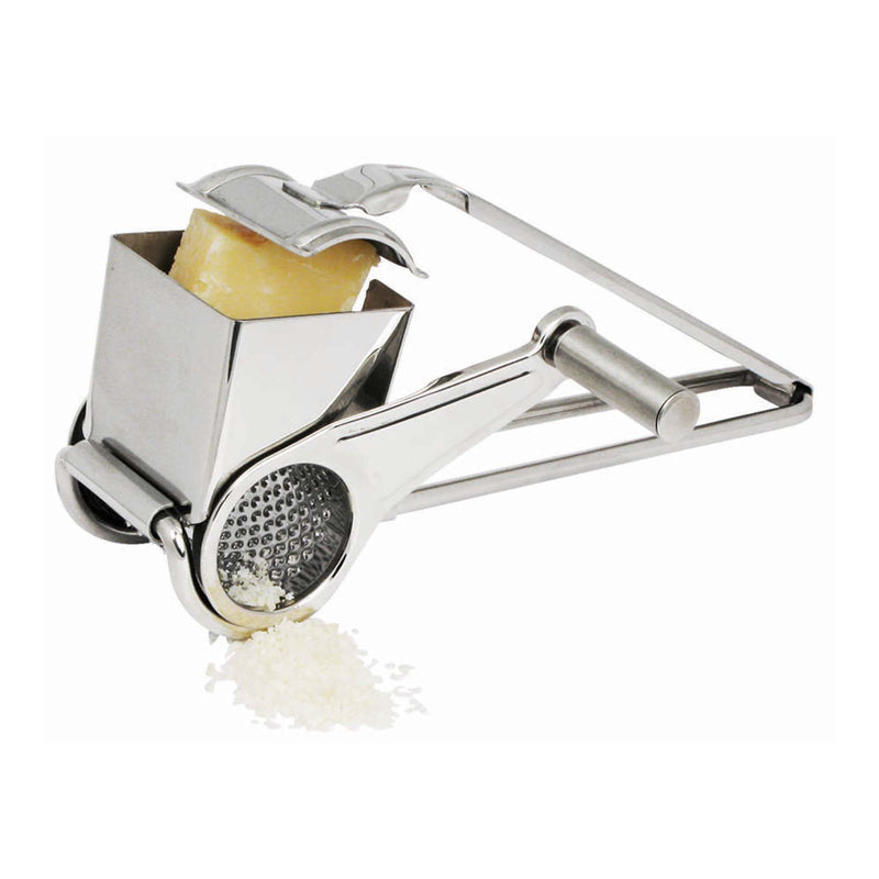 Winco 8-1/4" x 4-3/4" Stainless Steel Rotary Cheese Grater With Drum (Winco GRTS-1)