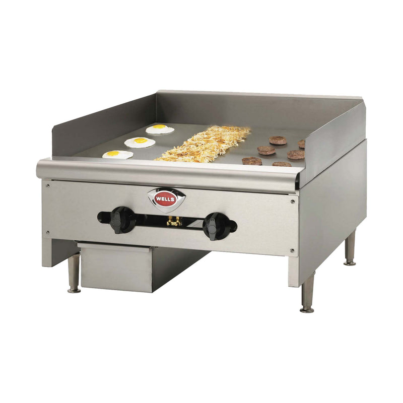 Wells 24” Commercial Gas Griddle (Wells Mfg. HDG-2430G)