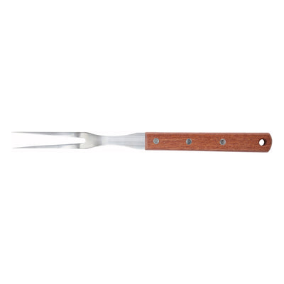 Winco 12" Stainless Steel Pot Fork with Wooden Handle (Winco KPF-612)
