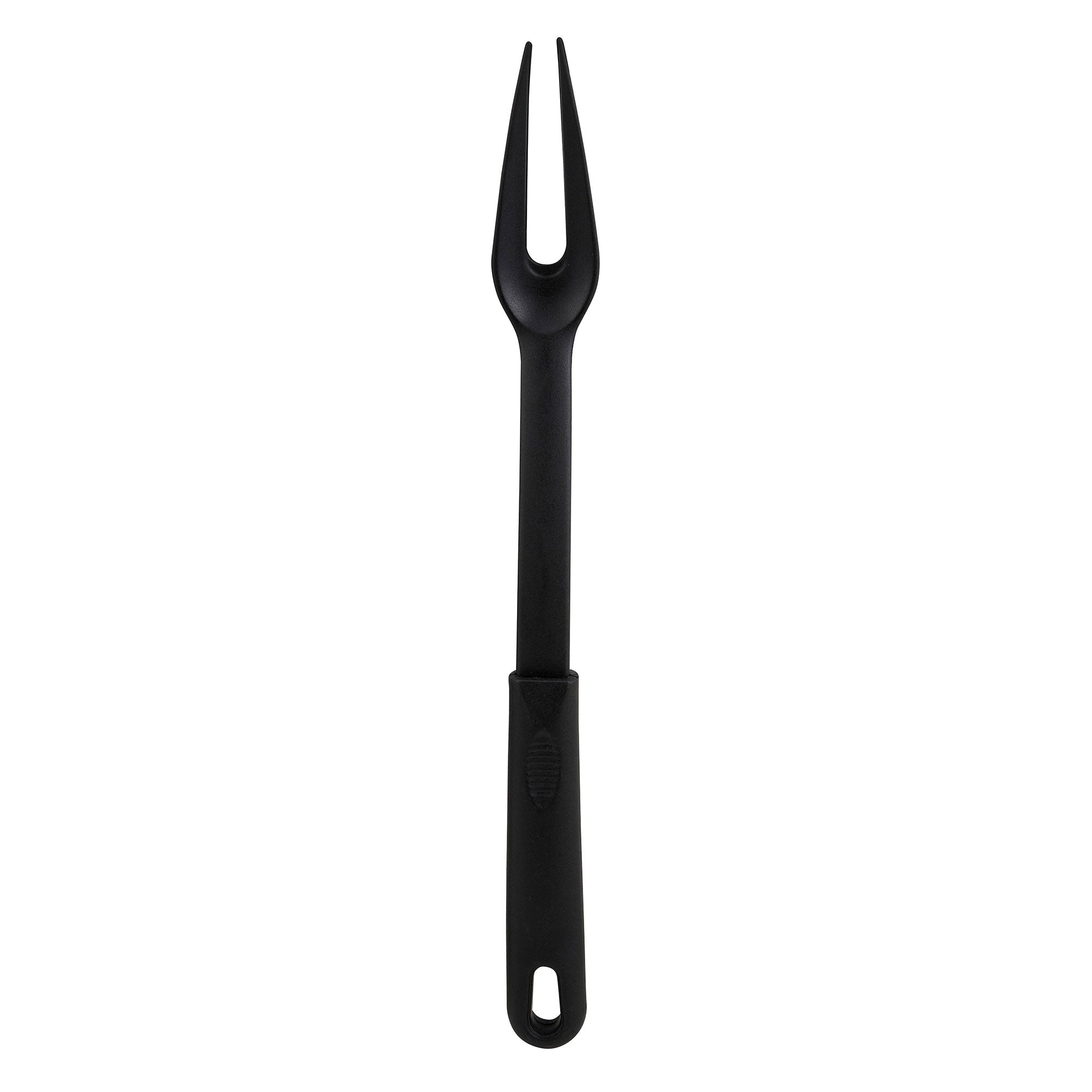 Two Line Fork Shop Winco Black 2-Prong Nylon Cook's Fork (Winco NC-PF2) | Gator Chef