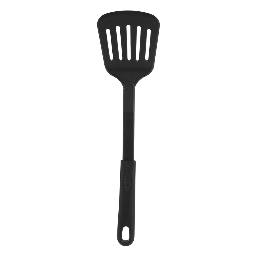 Winco 12" Wide Blade Black Nylon Slotted Spatula (Winco NC-WS)