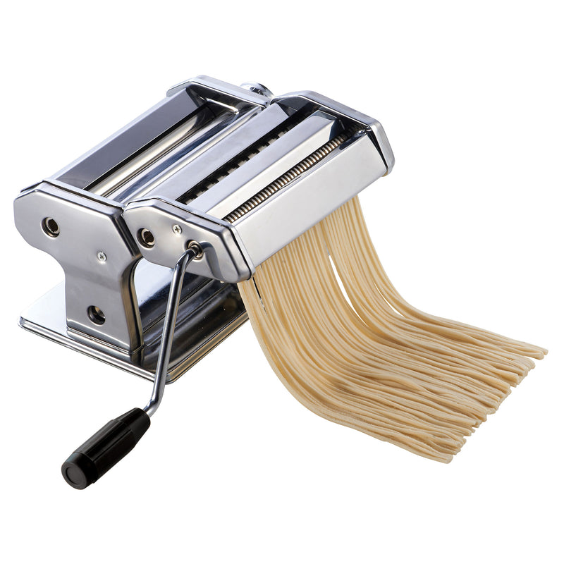 Winco Stainless Steel Manual Pasta Maker with Detachable Cutter (Winco NPM-7)