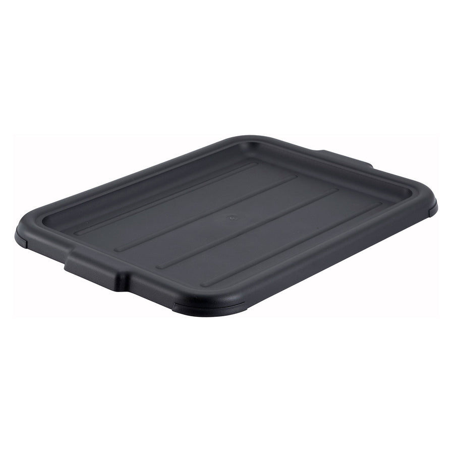 Winco 20-1/4" x 15-1/2" Black Polypropylene Cover for Standard Bus Boxes (Winco PL-57K)