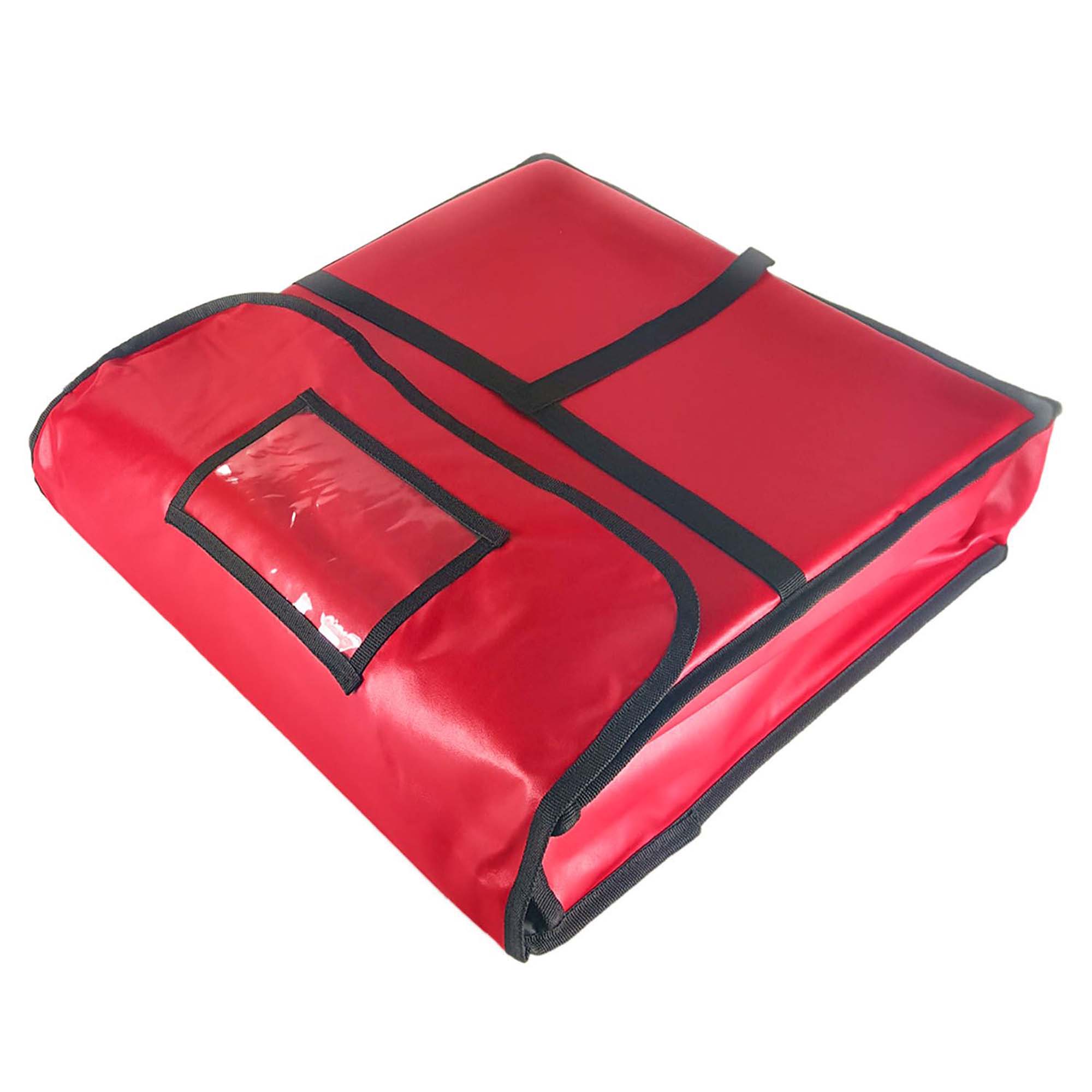 thumbnail image 2 of Large Insulated Pizza Delivery Bag – 24x24x14 Inches, Red, Keeps Pizza Hot & Fresh 2 of 14