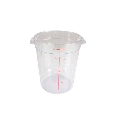 Thunder Group Round 8 Qt. Clear Food Storage Container (Thunder Group PLRFT308PC)
