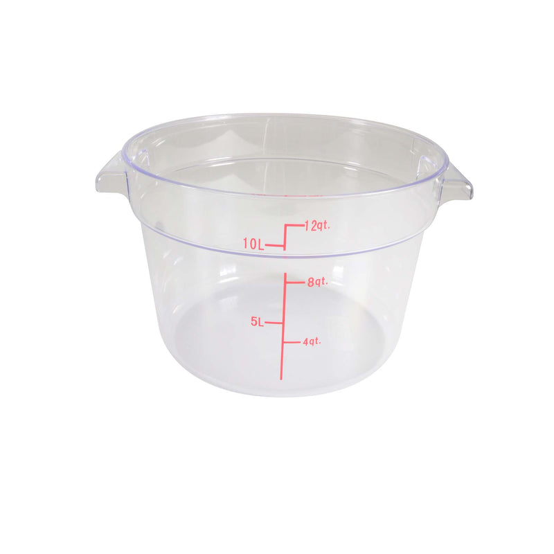 Thunder Group Round 12 Qt. Clear Food Storage Container (Thunder Group PLRFT312PC)