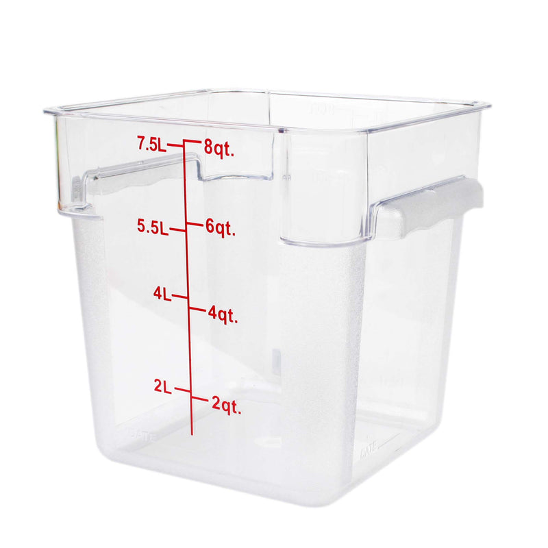 Thunder Group Square 8 Qt. Clear Food Storage Container (Thunder Group PLSFT008PC)