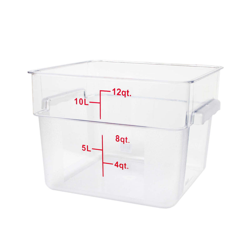 Thunder Group Square 12 Qt. Clear Food Storage Container (Thunder Group PLSFT012PC)