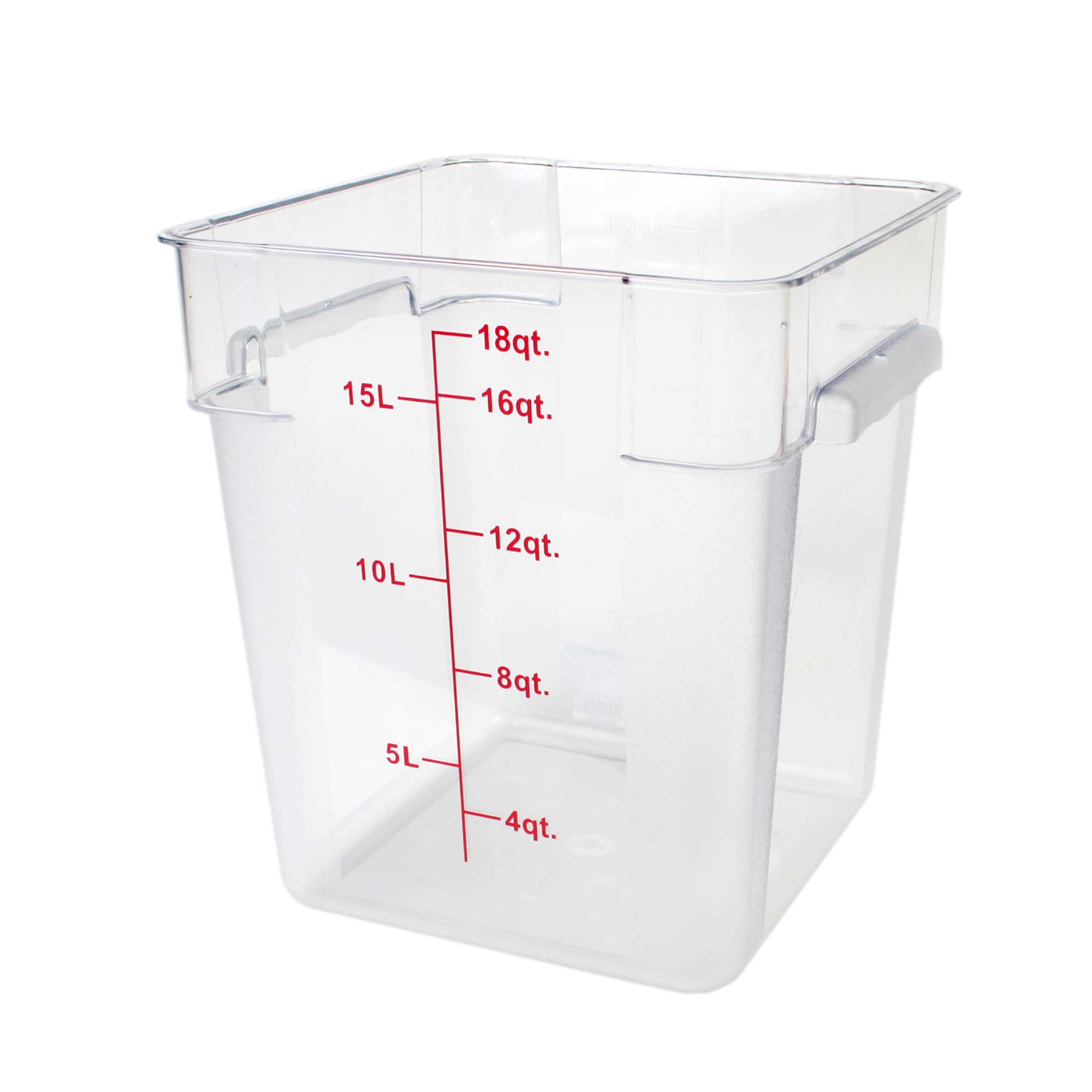 Shop Thunder Group Square 18 Qt. Clear Food Storage Container (Thunder ...