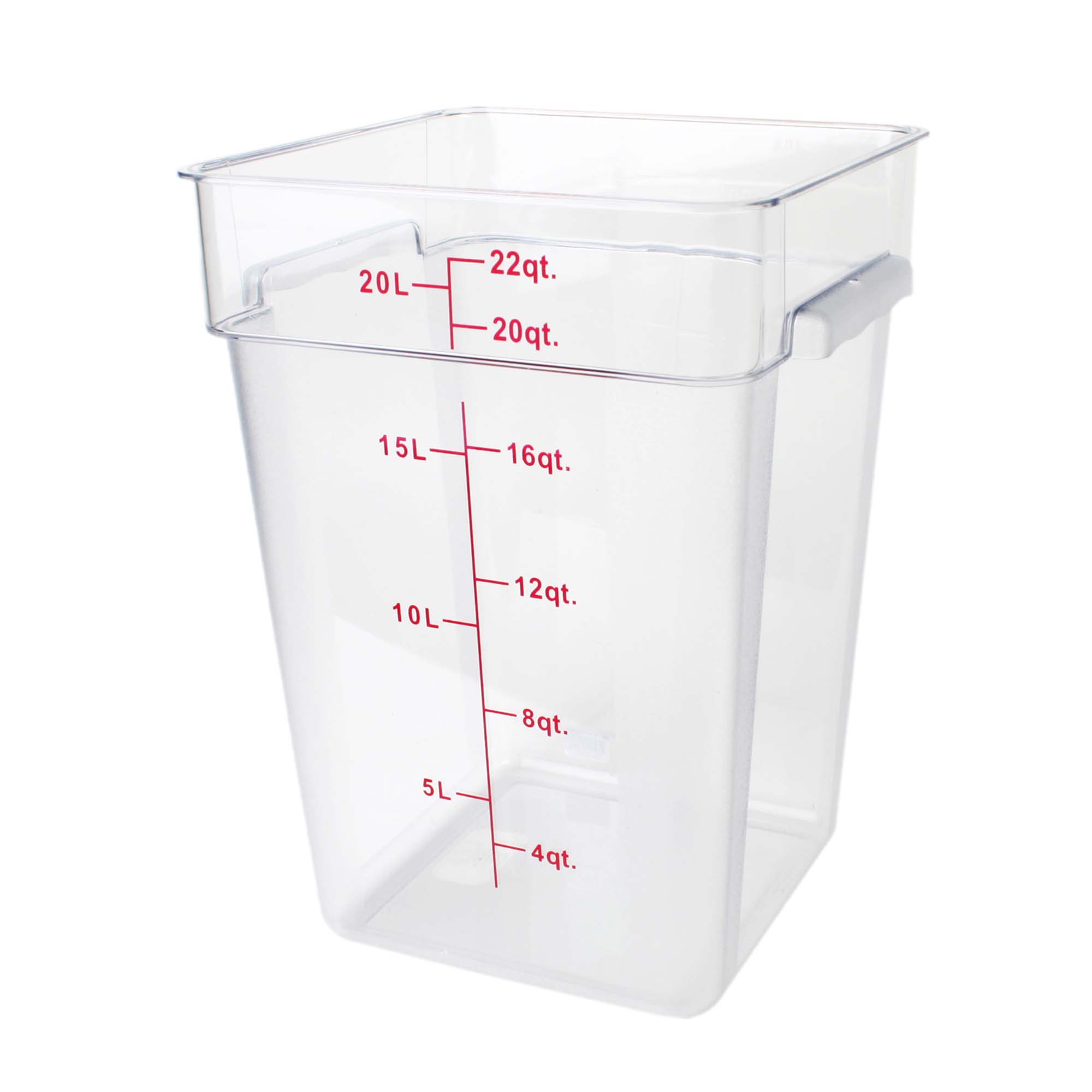 Shop Thunder Group Square 22 Qt. Clear Food Storage Container (Thunder ...