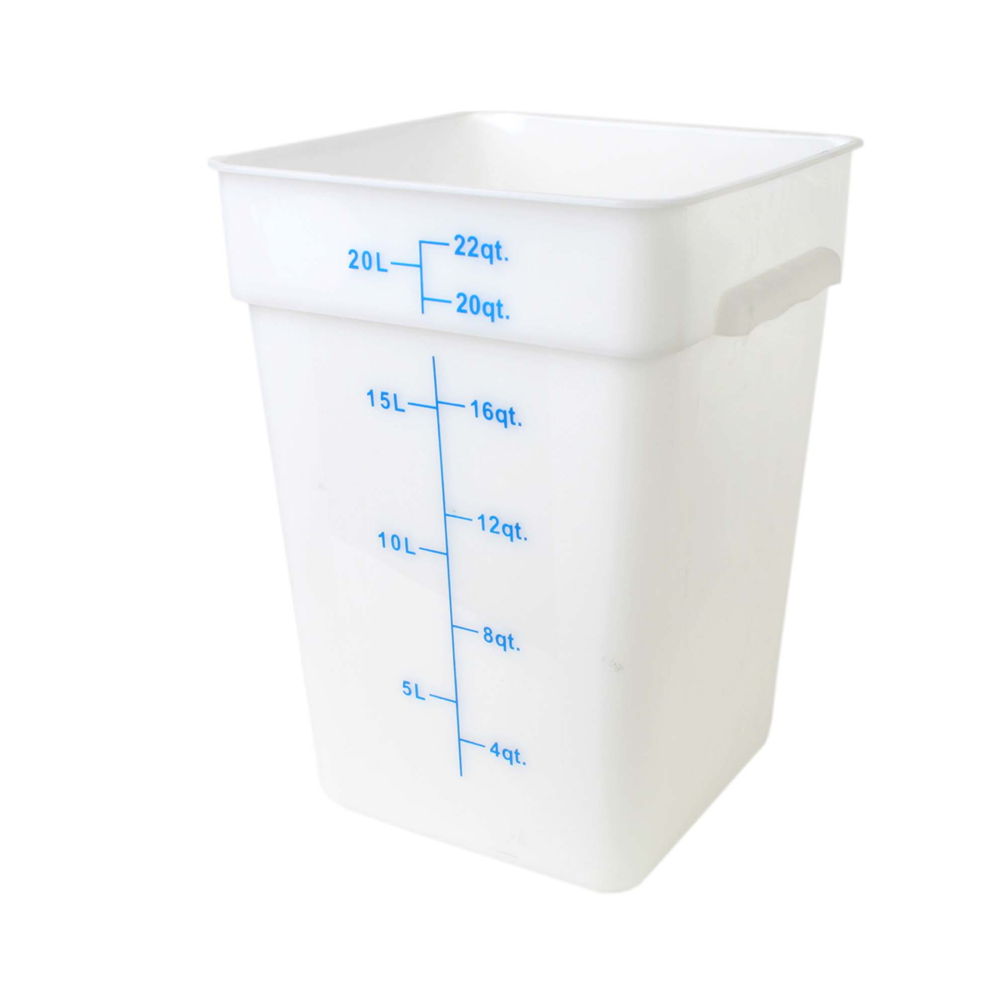 Shop Thunder Group Square 22 Qt. White Food Storage Container (Thunder ...