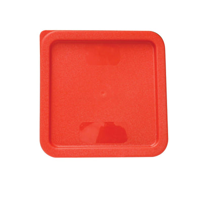 Thunder Group Square 6 & 8 Qt. Food Storage Container Cover, Red (Thunder Group PLSFT0608C)
