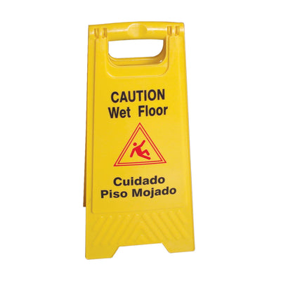 Thunder Group 24” Fold-Up Caution Wet Floor Sign (Thunder Group PLWFC024)