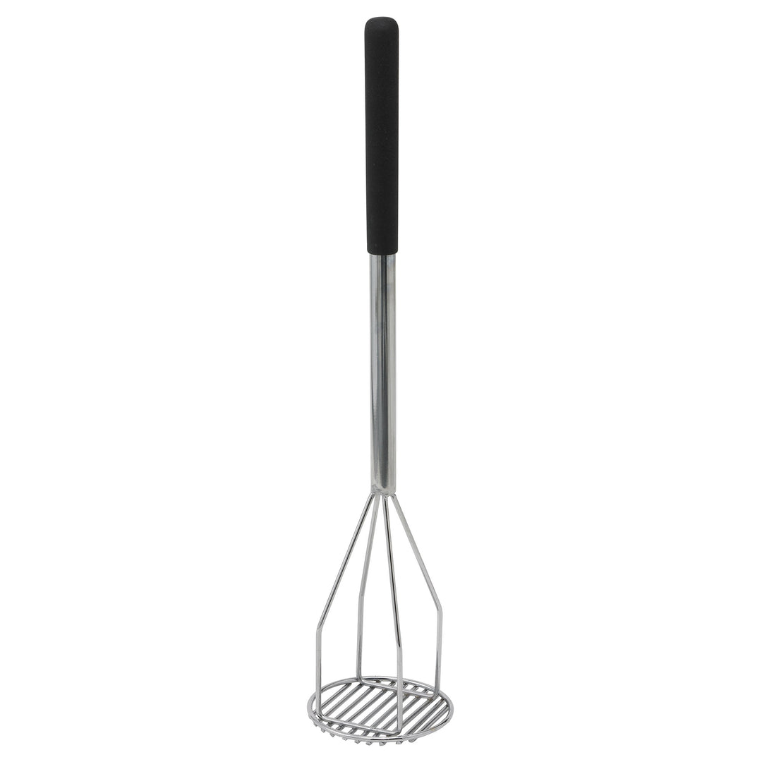 Winco 24" Manual Nickel-Plated Round Potato Masher (Winco PTMP-24R)