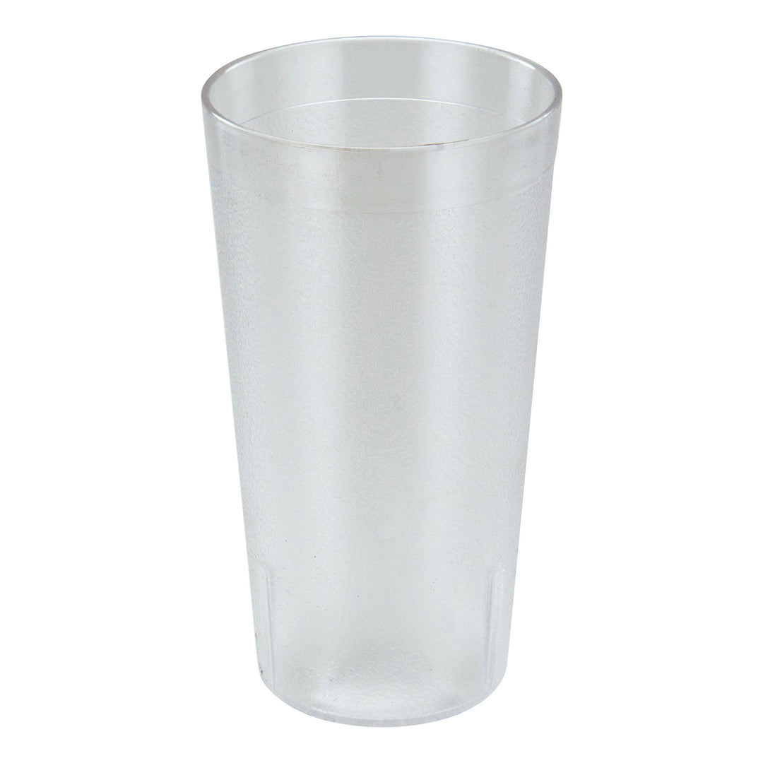 Winco 16 Oz. Clear Pebbled Plastic Tumbler (Winco PTP-16C)