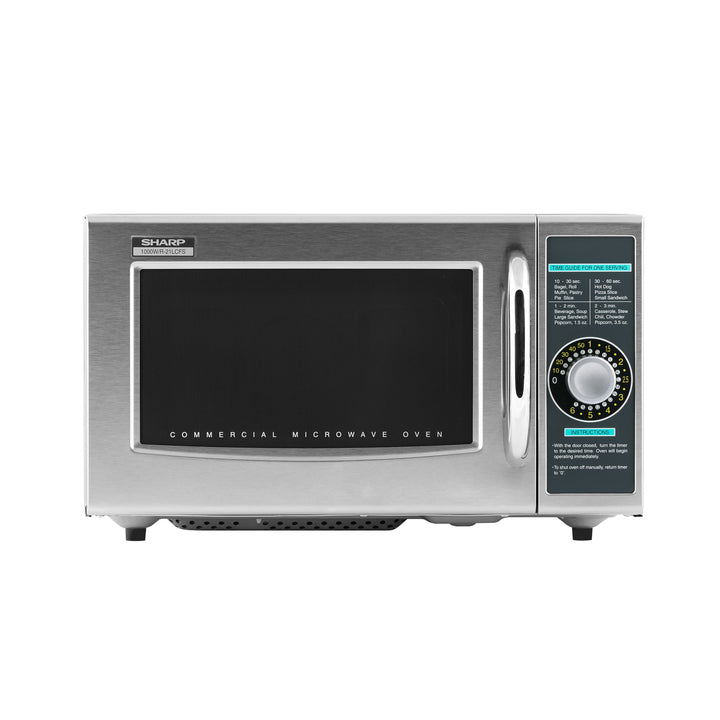 1000W MEDIUM-DUTY MICROWAVE OVEN - DIAL TIMER CONTROL (SHARP R-21LCFS)