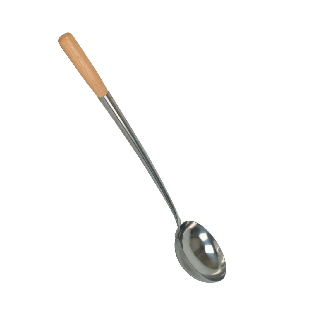 Thunder Group Small 6 Oz. Stainless Steel Wok Ladle w/Wood Handle (Thunder Group SLLD309)