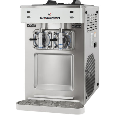 2-Flavor Countertop Frozen Beverage Machine - Capacity 360 8-Oz. Servings/hour, 208-230 VAC, 1-Phase (Spaceman Model 6695-C)