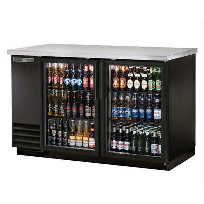 Glass Door Back Bar Refrigerator True Mfg TBB-2G-HC-LD
