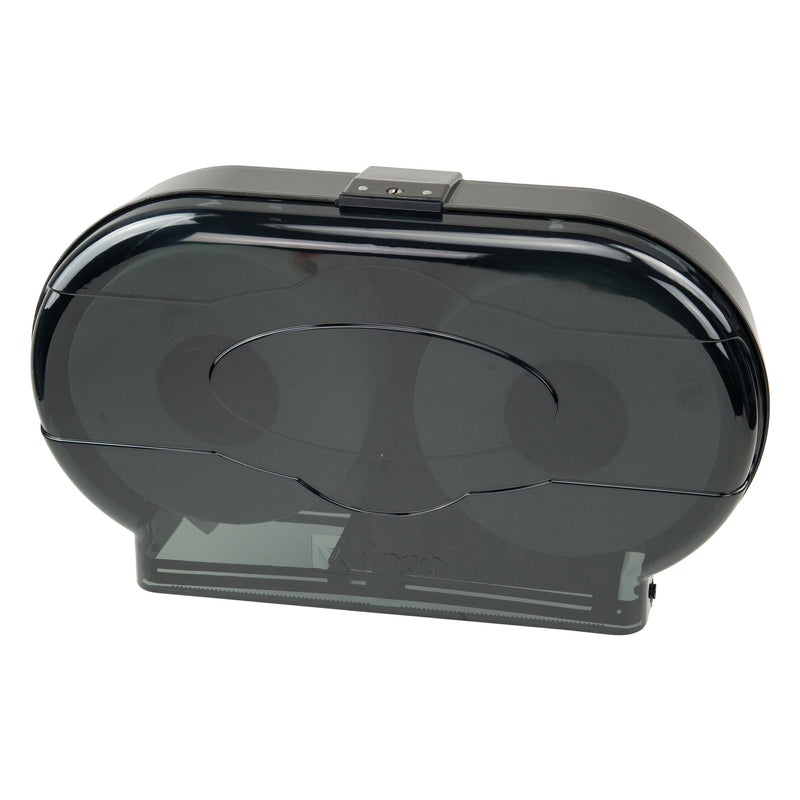 Winco 9-1/2" Double Roll Toilet Tissue Dispenser (Winco TD-220)