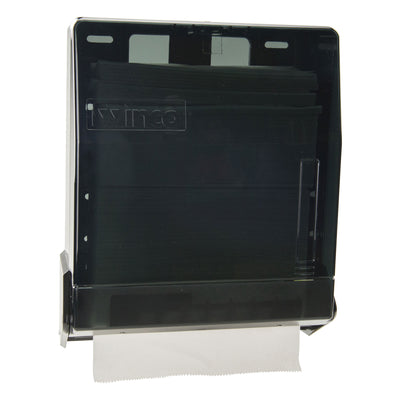 Winco Black Translucent Commercial Multifold Paper Towel Dispenser (Winco TD-300)