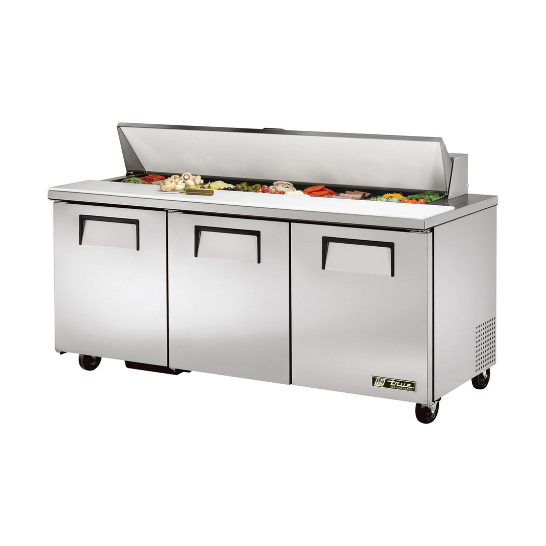 True 72" Refrigerated Salad/Sandwich Prep Table (True Mfg. TSSU-72-18-HC)