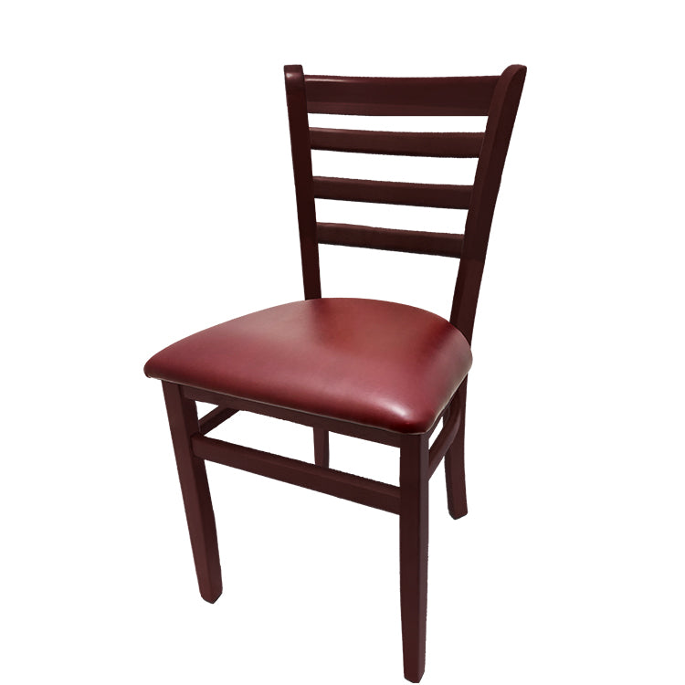 Oak Street Ladderback Chair with Solid Wood Frame, 4 Finish Options and 6 Seat Styles (Oak Street Manufacturing WC101)