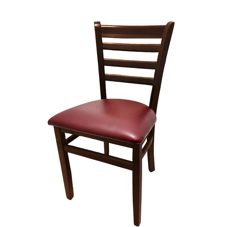 Oak Street Ladderback Chair with Solid Wood Frame, 4 Finish Options and 6 Seat Styles (Oak Street Manufacturing WC101)