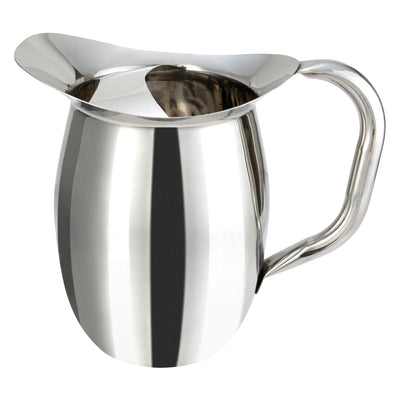 Winco 3 Qt. Stainless Steel Bell Pitcher with Ice Guard (Winco WPB-3C)